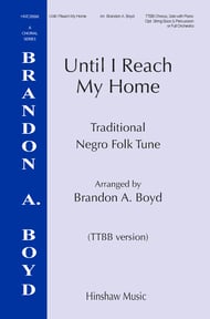 Until I Reach My Home TTBB choral sheet music cover Thumbnail